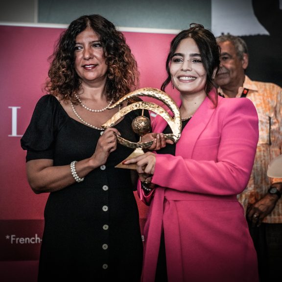 L'Œil d'or 2023 - Kaouther Ben Hania et Asmae El Moudir - photo Benjamin Géminel / Hans Lucas